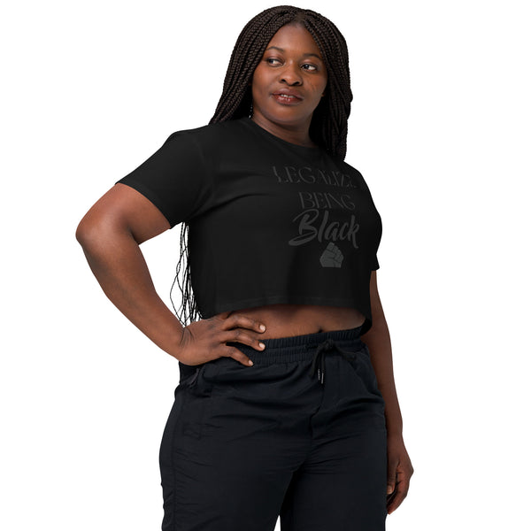 Legalize Being Black crop top