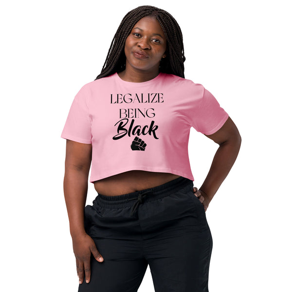 Legalize Being Black crop top
