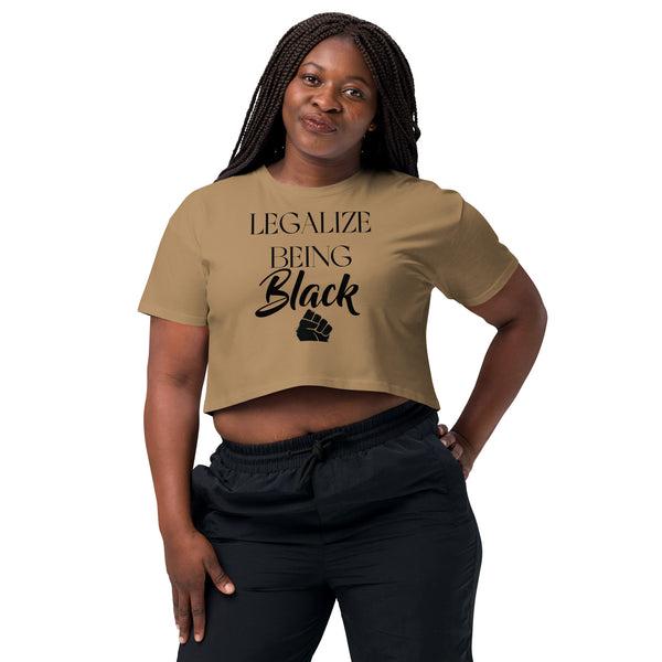 Legalize Being Black crop top