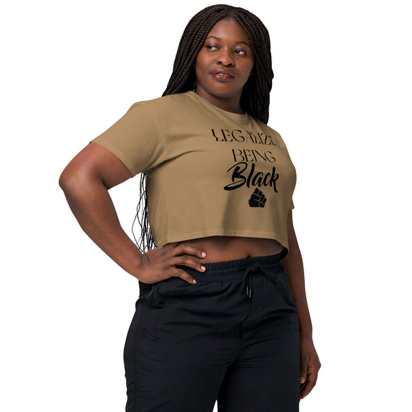 Legalize Being Black crop top