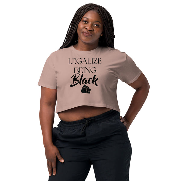 Legalize Being Black crop top