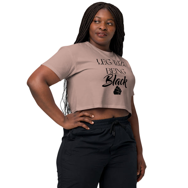 Legalize Being Black crop top