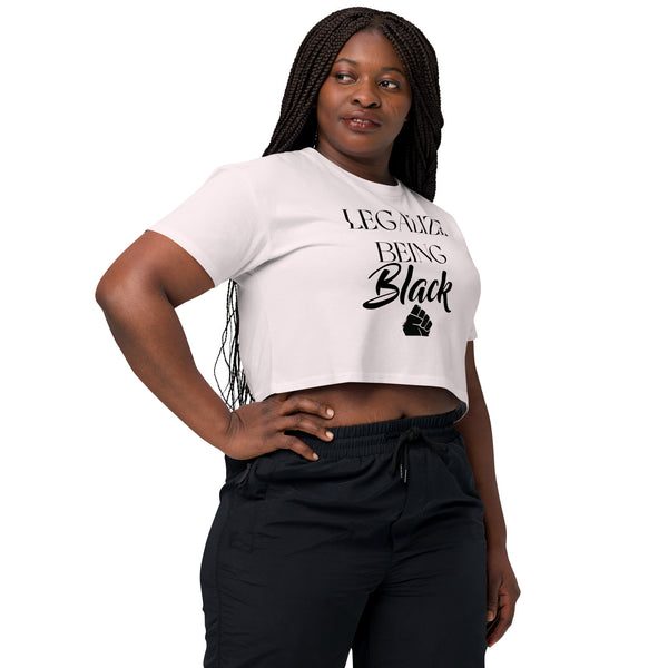 Legalize Being Black crop top