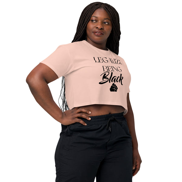 Legalize Being Black crop top