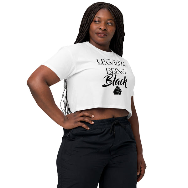Legalize Being Black crop top